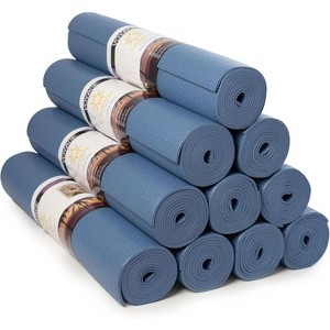 10-Pack Yoga Mats, 72x24 Inch Professional 5mm Thick Mats, Non-Slip Durable Bulk Set for Group Workouts - 1 of 4