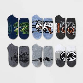 Boys' Jurassic Park 6pk Socks