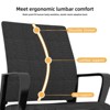 Sapphtopaz Modern Office Chair with Metal Frame & Armrests Desk Chair with Thick Mesh Upholstered Seat Computer Desk Chair for Home Office - 2 of 4