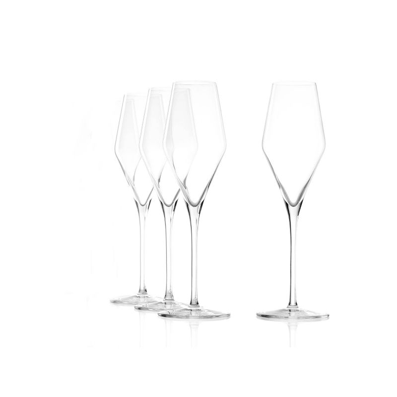 Set of 4 Quatrophil Champagne 10.25oz Drinkware Glasses - Stolzle Lausitz, 5 of 11
