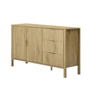 Dexmalle Modern Large Wave-Pattern Buffet Sideboard,Hallway/Entryway - 1 of 4