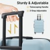 Lyngins 3-Piece Hardshell Luggage Set – 20" Carry on Luggage, 24" & 28" Spinner Suitcases with Handle Password Lock, 360° Silent Double Wheels - 4 of 4