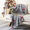 Sleighbells Throw - Grey/Red - 50" x 60" - Safavieh. - 2 of 4
