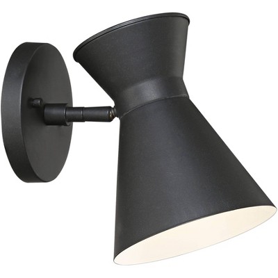 Vance 9" Black Steel LED Outdoor Wall Light