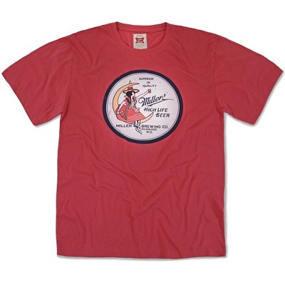 Adult Miller High Life in The Moon T-Shirt