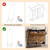 Shoe Cabinet with 4 Flap Drawers, Shoe Storage Cabinet for Entryway, Narrow Hidden Cabinet Storage Organizer - 4 of 4