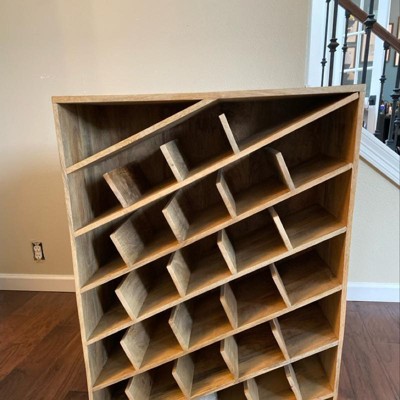 Modern Wood Wine Rack Brown Olivia May Target