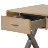 PAGED Home Office Desk 47.5" L Simple Modern Writing Desk with 3 Sockets and Wooden Desktop for Study - 4 of 4