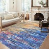 Washable Runner Rug  Entryway Runner Rug Non Slip Low Pile Hallway Runners Indoor Soft  Abstract Throw Rugs for Entrance  Bedroom - 3 of 4