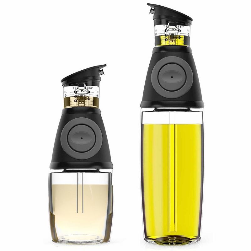 Belwares Olive Oil Dispenser Bottle Set - 2 Pack Oil and Vinegar Cruet with Drip-Free Spouts, 1 of 8