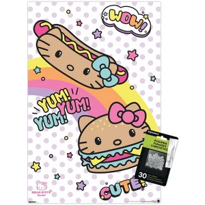 Trends International Hello Kitty: 2018 Kawaii Burger Shoppe - Yum Yum Fun Unframed Wall Poster Prints - 1 of 4