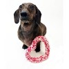 Midlee Valentine's Heart Rope Dog Toy (6" x 6")- Pink, Red, White Cotton Chew Gift - 2 of 4