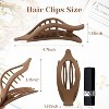 Maison French Concord Hair Clips 6Pcs Side Slide Volume Clips for Women Girls - 4 of 4