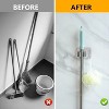 LunaLulinlk 4 Pack Mop Broom Holder No Drilling, 304 Stainless Steel Broom Organizer Wall Mount Heavy Duty Hooks, Non-Slip Broom Hanger, Self-Adhesive - 4 of 4