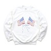 Simply Sage Market Flags Crossed Coquette Sweatshirt - 2 of 4