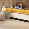 Angel Sar Twin Daybed with Trundle, Charging Station&LED RGB Lights, Upholstered Daybed with Bronze Nail Head Trim - 4 of 4