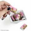 Big Dot of Happiness Pink Monkey Girl - Mini Candy Bar Wrapper Stickers - Baby Shower or Birthday Party Small Favors - 40 Count - 2 of 4
