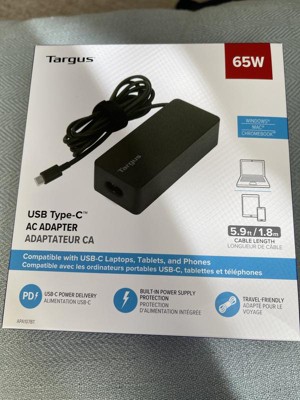 ▷ Targus Cargador para Laptop 65W USB-C, APA107BT ©