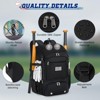 Baseball Backpack, Lightweight Softball Bag with Shoe Compartment Baseball Bag for Youth & Adult Softball Bat Bag - 4 of 4