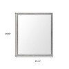 HomeRoots 26" Gray Framed Bathroom Vanity Mirror - 3 of 4