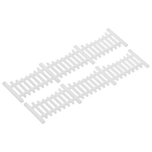 Unique Bargains Simple Style Miniature Garden Decorative Wood Picket Fences 2 Pcs - 1 of 4