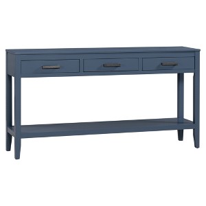 Dexmalle 62.2'' Farmhouse Entryway Table with 3 Drawers - 1 of 4