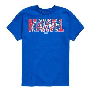 Boys' - Marvel - Tie Dye Short Sleeve Graphic T-Shirt - 1 of 4
