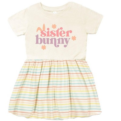The Juniper Shop Sister Bunny Infant Dress