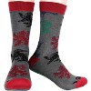 Harry Potter Socks House Crest and Animal Designs 5 Pack Adult Crew Socks Multicoloured - 4 of 4