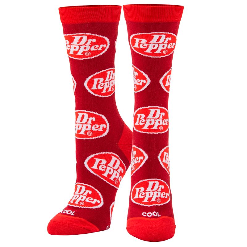 Cool Socks, Dr. Pepper Fun Retro Print Novelty Gift Socks for Men & Women Sizes, 2 of 6