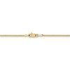 Black Bow Jewelry 1.1mm 14k Yellow Gold Solid Franco Chain Necklace - 4 of 4