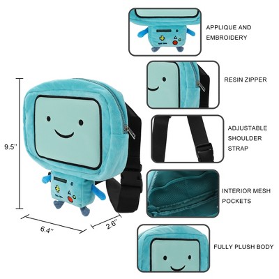 Adventure Time BMO Character 9.5" Plush Crossbody Bag — фото 5