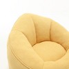NicBex Classic Bean Bag Chair with Footrest, Comfy Lazy Sofa Chair for Adults in Living Room, Bedroom, Dorm, Yellow - 3 of 4