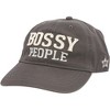 Pavilion Gift Company - Bossy People - Dark Gray Adjustable Hat - Hats - 3 of 4