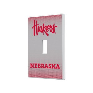 NCAA Big Ten Universities Linen Hidden-Screw Light Switch Plate for Single Toggle - 1 of 4