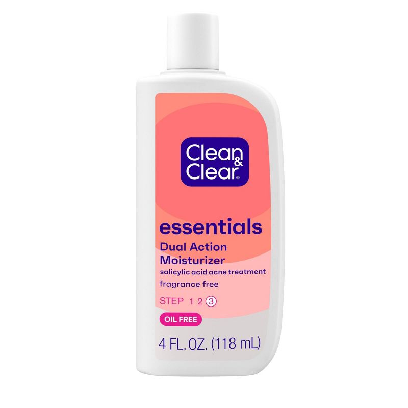 Clean &#38; Clear Essentials Dual Action Facial Moisturizer for Acne-Prone Skin - 4 fl oz, 1 of 16