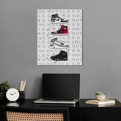 Notori Art Notoriart Hype Sneakers Framed Sneaker 1 Piece Canvas Wall Art