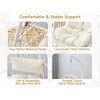 Wicker Hanging Chair with Steel Frame, Weatherproof Single-Person Swing for Indoor & Outdoor - 4 of 4