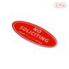 Unique Bargains Acrylic Self-Adhesive Home Business No Soliciting Sign 2 Pcs - 3 of 4