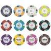 Slickblue Poker Knights 13.5g Clay Composite Poker Chips 25-Pack, Classic Vegas Style, Two-Tone Edge Spots, $25-$1,000 - 3 of 3