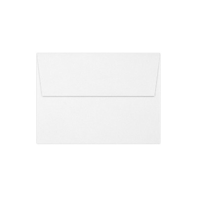 LUX A7 Invitation Envelopes (5 1/4 x 7 1/4) 50/Pack Brilliant White - 100% Cotton (4880-SBW-50)