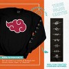 Ripple Junction x Naruto Shippuden Men's Sweatshirt Anime Akatsuki Cloud with Anti-Village Symbols - image 2 of 4