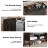 Jojoka 2-Tier Shoe Cabinet with Flip Drawers and Open Shelves, Narrow Entryway Organizer, Freestanding Shoe Rack with Metal Legs - 4 of 4