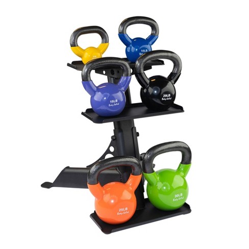 Body solid vinyl coated best sale kettlebells set