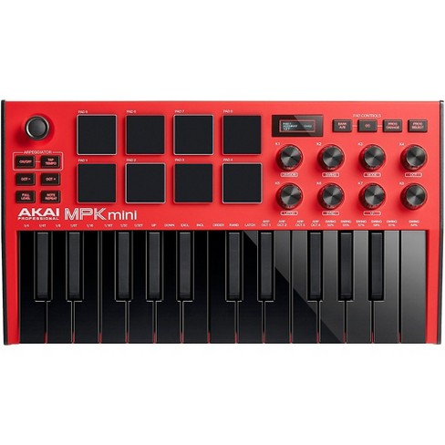 Akai Professional Mpk Mini Mk3 Keyboard Controller Red : Target