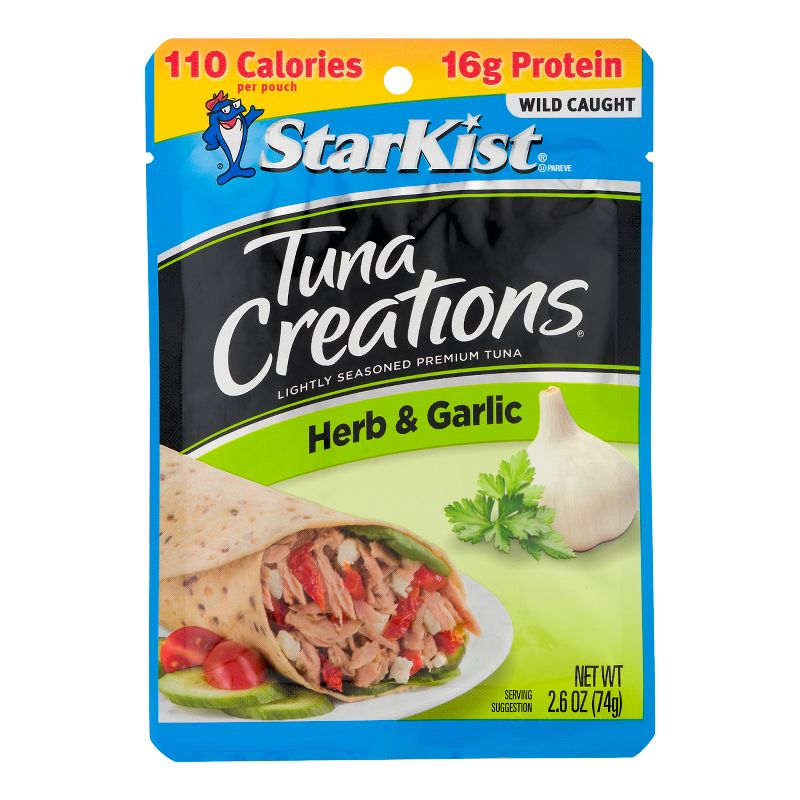 StarKist Tuna Creations Herb &#38; Garlic Pouch - 2.6oz, 1 of 4