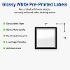Avery Printable Square Labels, Double Black Border, 2" x 2", Glossy White Square Labels, Permanent, Laser/Inkjet, 120ct, Great for Product Labels - 2 of 4