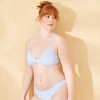 Women's Smocked Underwire Bikini Top - Wild Fable™ Light Blue - 4 of 4