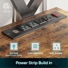 Bestier 70" TV Stand for TVs up to 75" with Power Outlets Gaming Entertainment Center with LED Light - 4 of 4