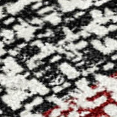 HomeRoots 5' X 8' Burgundy And Silver Striped Washable Indoor Outdoor Area Rug